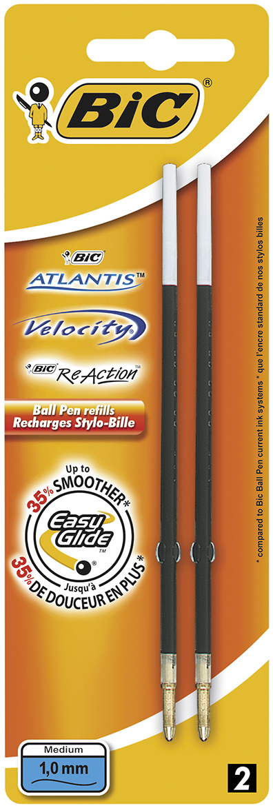 Wkład do długopisu BIC Atlantis niebieski blister 2szt.